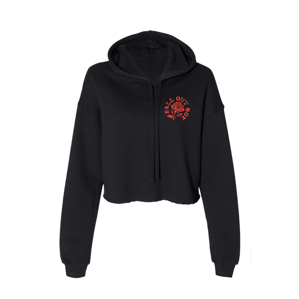 ROSE CROP PULLOVER HOODIE