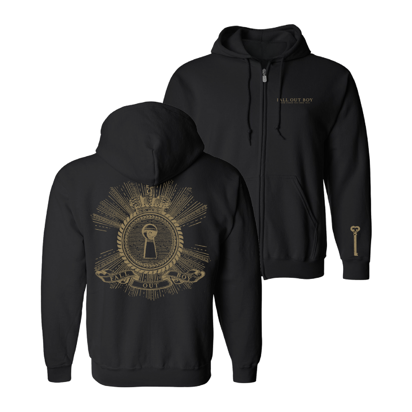 KEYHOLE ZIP HOODIE