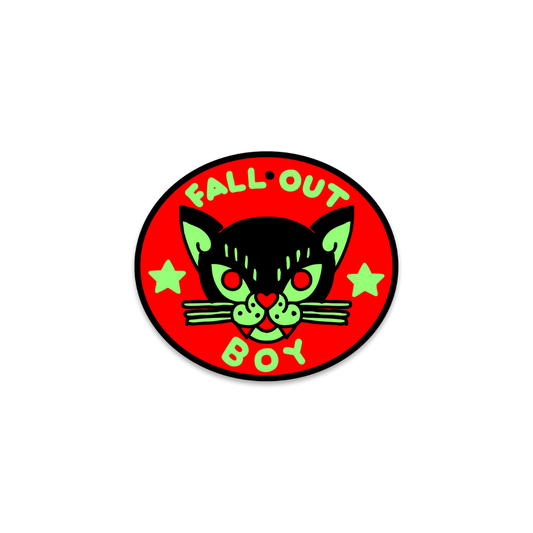 GLOW IN THE DARK CAT STICKER