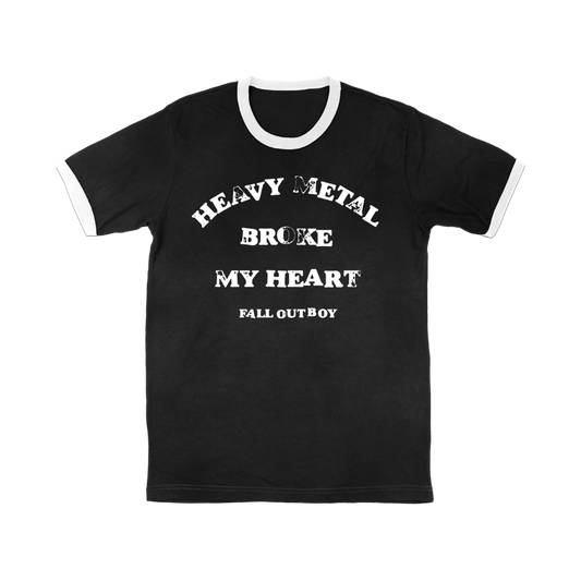 HEAVY METAL BROKE MY HEART RINGER T-SHIRT