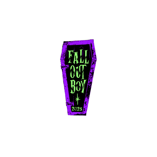 GLOW IN THE DARK COFFIN STICKER