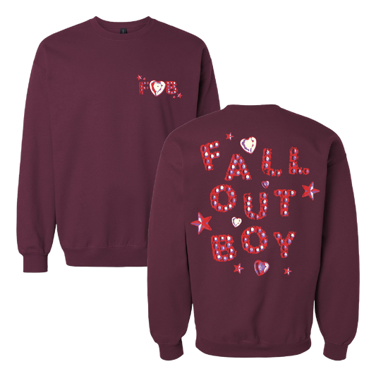 MAROON LOGO CREWNECK SWEATSHIRT