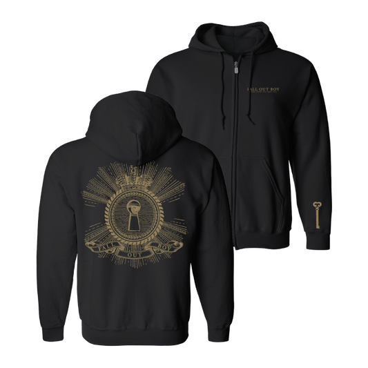 KEYHOLE ZIP HOODIE