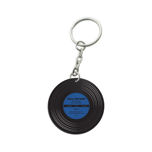 TAKE THIS TO YOUR GRAVE VINYL RECORD KEYCHAIN