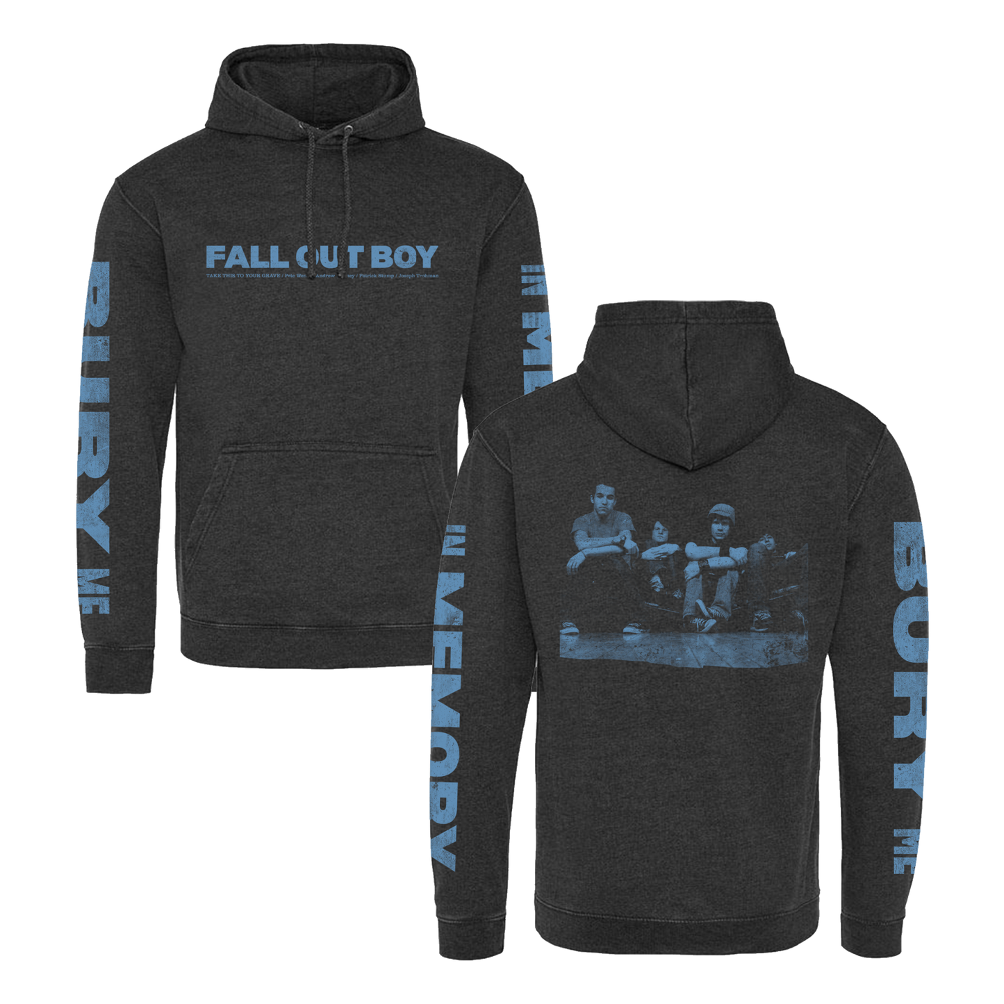 BURY ME IN MEMORY WASHED PULLOVER HOODIE